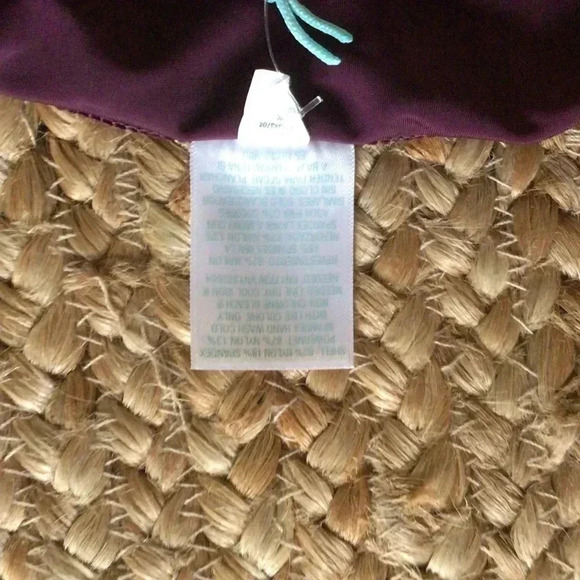 - Kona Sol Women’s Swim Skort Skertini Burgundy - Picture 3 of 5